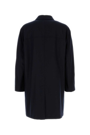 Navy blue stretch cashmere coat BRIONI (SORW0LOC334)