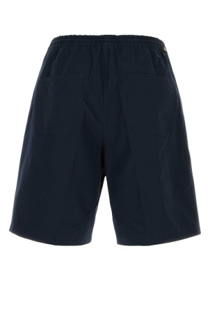 Dark blue poplin bermuda shorts Blue PRADA (SPH521SOOO12VB)