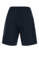 Dark blue poplin bermuda shorts Blue PRADA (SPH521SOOO12VB)
