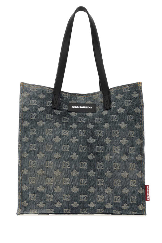 Вишита джинсова сумка для покупок D2 від DSQUARED (SPM011610105466) DSQUARED2