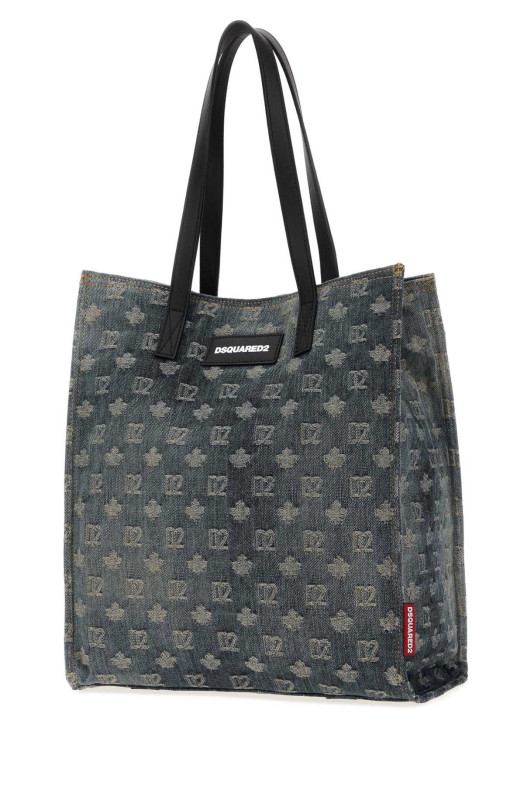 Вишита джинсова сумка для покупок D2 від DSQUARED (SPM011610105466) DSQUARED2