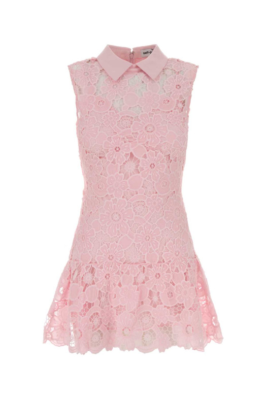 Pink lace mini dress Pink SELF PORTRAIT (SS26164SAP)