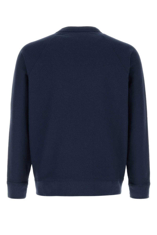 Navy blue cotton and polyester sweatshirt Black SPORTY & RICH (ST082611680BL106)