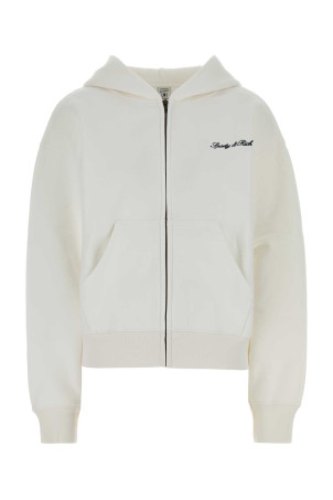 White cotton sweatshirt SPORTY & RICH (ST094712326WH01)