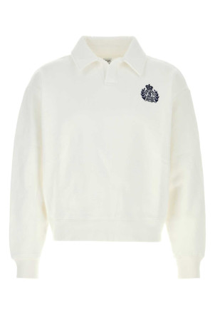 White cotton polo shirt SPORTY & RICH (ST096710243WH01)