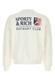 White cotton sweatshirt SPORTY & RICH (ST098710431WH01)