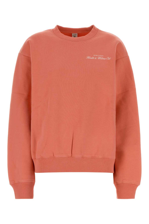 Salmon cotton sweatshirt SPORTY & RICH (ST098712234PI22)