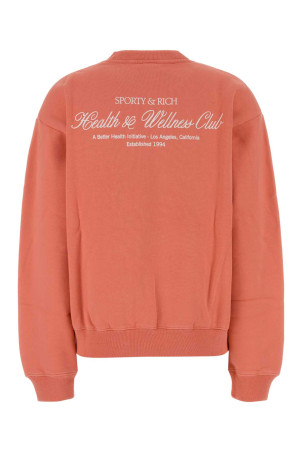 Salmon cotton sweatshirt SPORTY & RICH (ST098712234PI22)