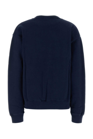 Navy blue cotton sweatshirt SPORTY & RICH (ST098712241BL132)