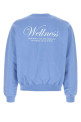 Light-blue cotton sweatshirt SPORTY & RICH (ST09876083BL43)
