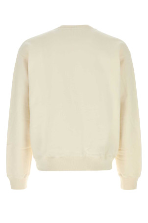 Ivory cotton sweatshirt SPORTY & RICH (ST09876218WH37)