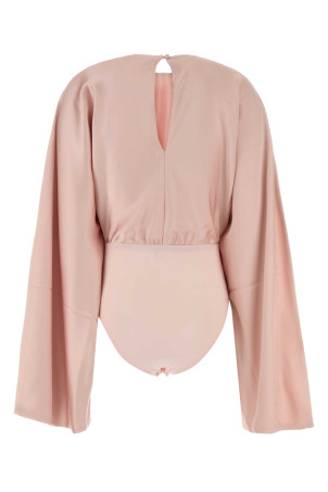 Pink satin bodysuit NORMA KAMALI (ST126BSAS53)