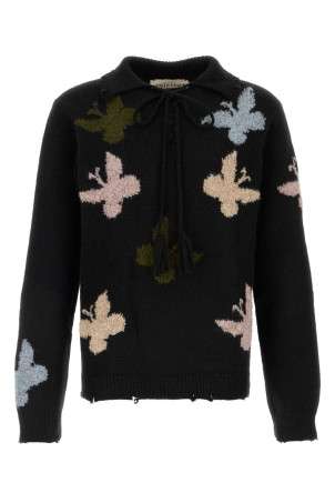 Black alpaca blend Bowrain sweater Black BAZISZT (SW02861)