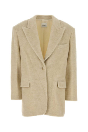 Sand acrylic blend coat Beige THE ANDAMANE (T182030BTNW047)