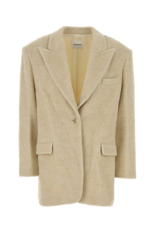 Sand acrylic blend coat Beige THE ANDAMANE (T182030BTNW047)
