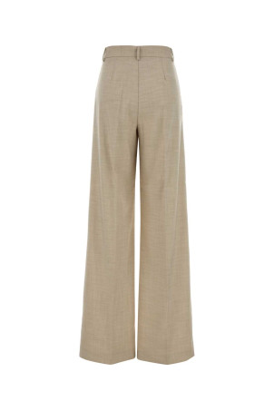 Melange sand stretch twill Nathalie pant Beige THE ANDAMANE (T190409ATNP246)