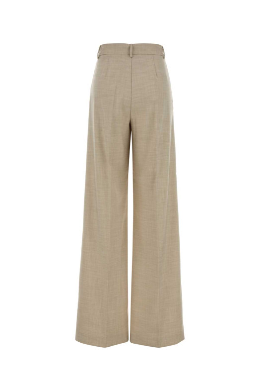 Melange sand stretch twill Nathalie pant Beige THE ANDAMANE (T190409ATNP246)