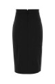 Black stretch gabardine skirt Black THE ANDAMANE (T200307ATNW070)