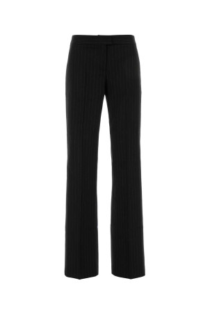 Embroidered twill Gladys pant White/Black THE ANDAMANE (T200405BTNW069)