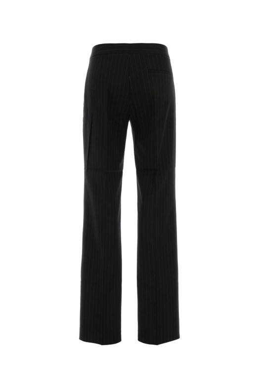 Embroidered twill Gladys pant White/Black THE ANDAMANE (T200405BTNW069)