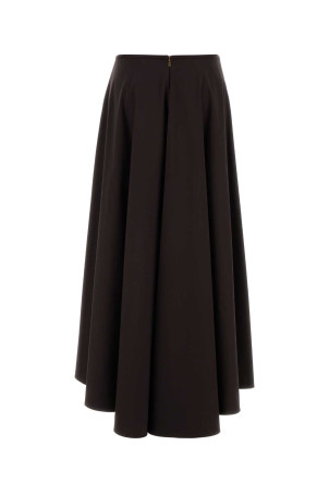 Brown stretch poplin skirt AGNONA (TG1102YU2112)