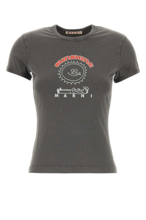 Dark grey cotton t-shirt MARNI (THJE0400GPUSCZ30)