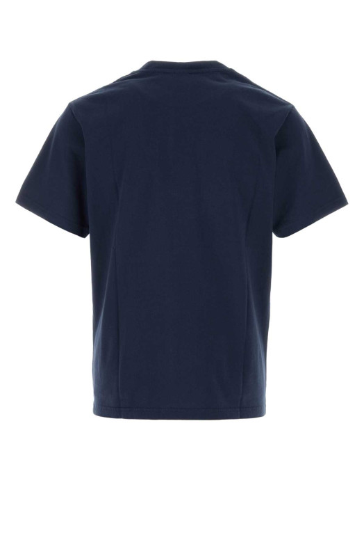 Navy blue cotton t-shirt SPORTY & RICH (TO119710241BL106)
