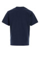 Navy blue cotton t-shirt SPORTY & RICH (TO119710241BL106)