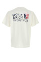 White cotton t-shirt SPORTY & RICH (TO119710431WH01)