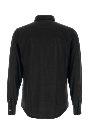 Black wool shirt FEDELI (TU000603)