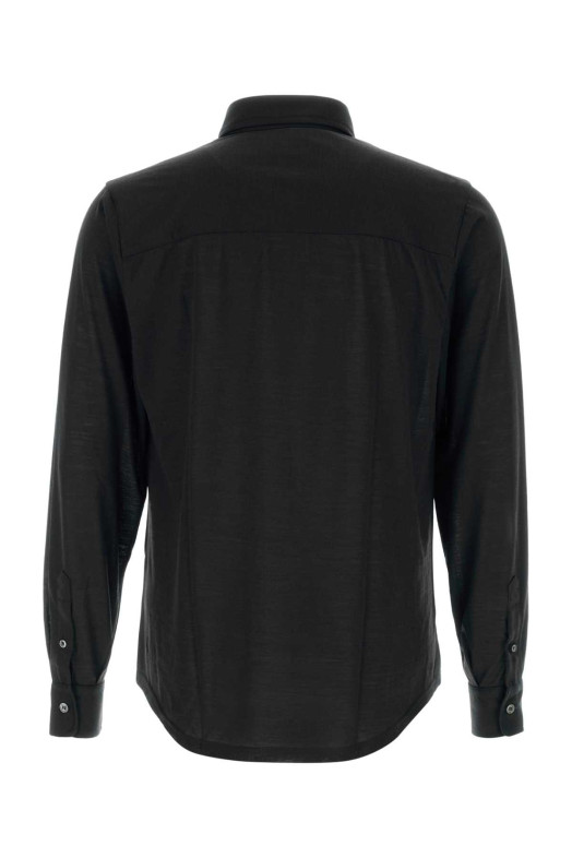 Black wool shirt FEDELI (TU000603)