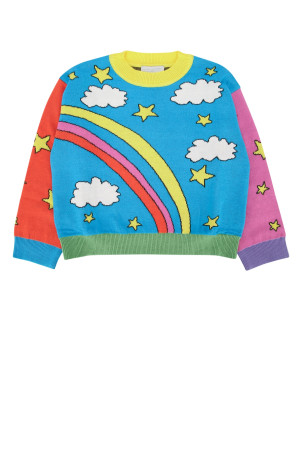 Свитерок черного цвета STELLA McCARTNEY KIDS (TX9A70Z1528)