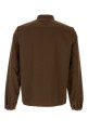 Brown poplin shirt PRADA (UCN641SWMO17DG)