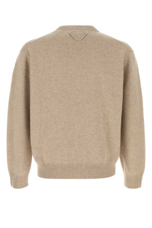 Sand cashmere sweater PRADA (UMB674S23216ZJ)