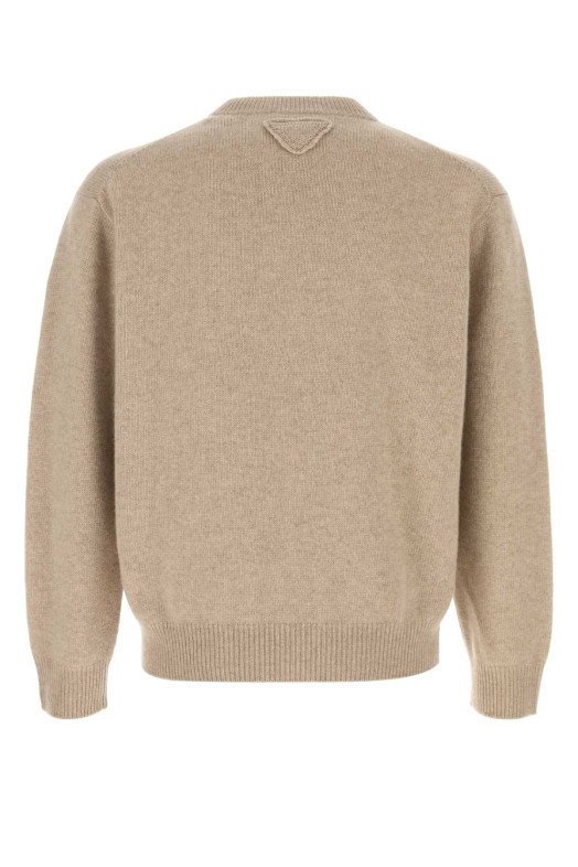 Sand cashmere sweater PRADA (UMB674S23216ZJ)