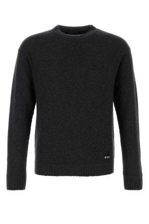 Charcoal cashmere blend sweater PRADA (UMF190SOOO18PR)