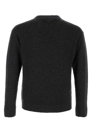 Charcoal cashmere blend sweater PRADA (UMF190SOOO18PR)
