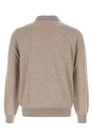Dove grey cashmere blend polo shirt BRIONI (UMR30LP1K82)