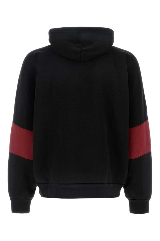 Black cotton oversize sweatshirt WILLY CHAVARRIA (WCJSY0096)