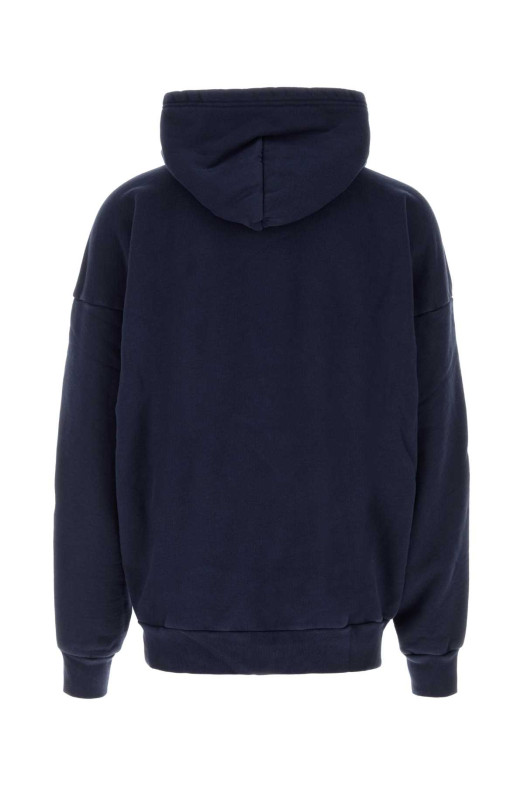 Navy blue cotton oversize Chavarria Stripe sweatshirt WILLY CHAVARRIA (WCJSY0192)