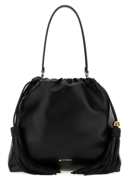Black leather medium Kalispera bucket bag Black ETRO (WP1B0039AP466)