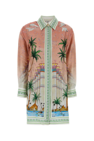 Printed twill shirt dress CASABLANCA (WPF26DR16701)