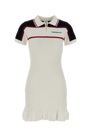 White viscose blend polo dress CASABLANCA (WPF26KW157001)