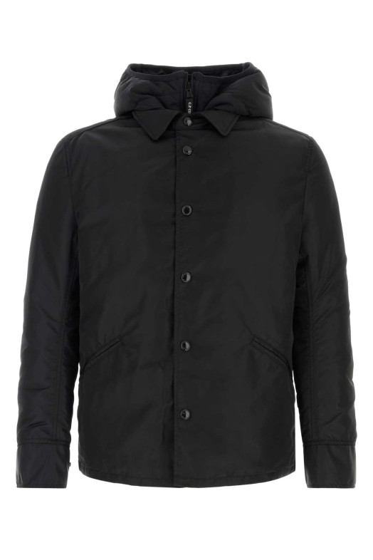 Black nylon Junya Watanabe x CP Company down jacket Black JUNYA WATANABE (WPJ915W25)
