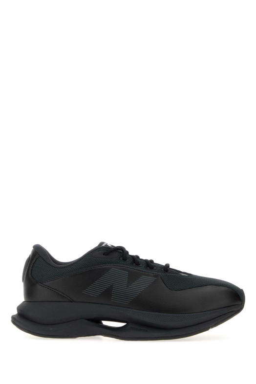 Black synthetic leather and fabric Junya Watanabe MAN x New Balance sneakers Black JUNYA WATANABE (WQK101001)