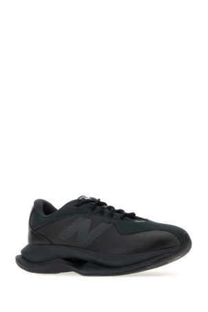 Black synthetic leather and fabric Junya Watanabe MAN x New Balance sneakers Black JUNYA WATANABE (WQK101001)