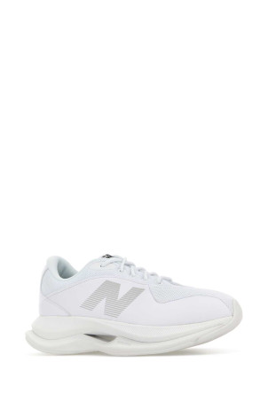 White synthetic leather and fabric Junya Watanabe MAN x New Balance sneakers White JUNYA WATANABE (WQK102001)