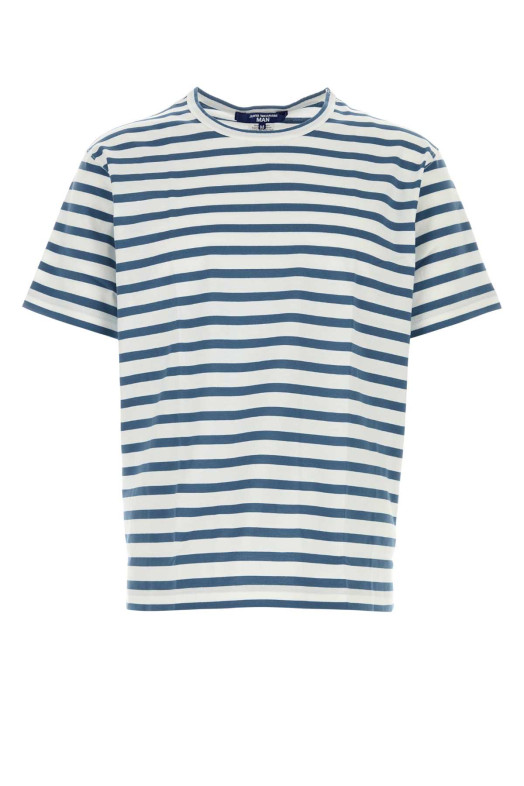 Embroidered cotton t-shirt BLUE JUNYA WATANABE (WQT014051)