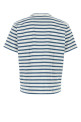 Embroidered cotton t-shirt BLUE JUNYA WATANABE (WQT014051)