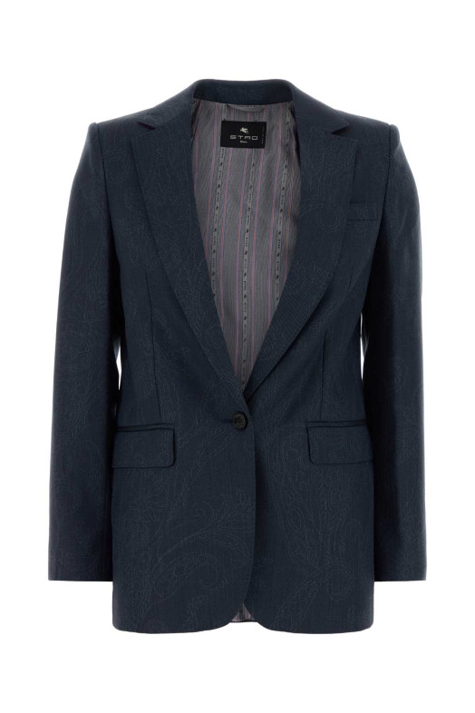Blue wool blazer ETRO (WRCA004299TJ212)